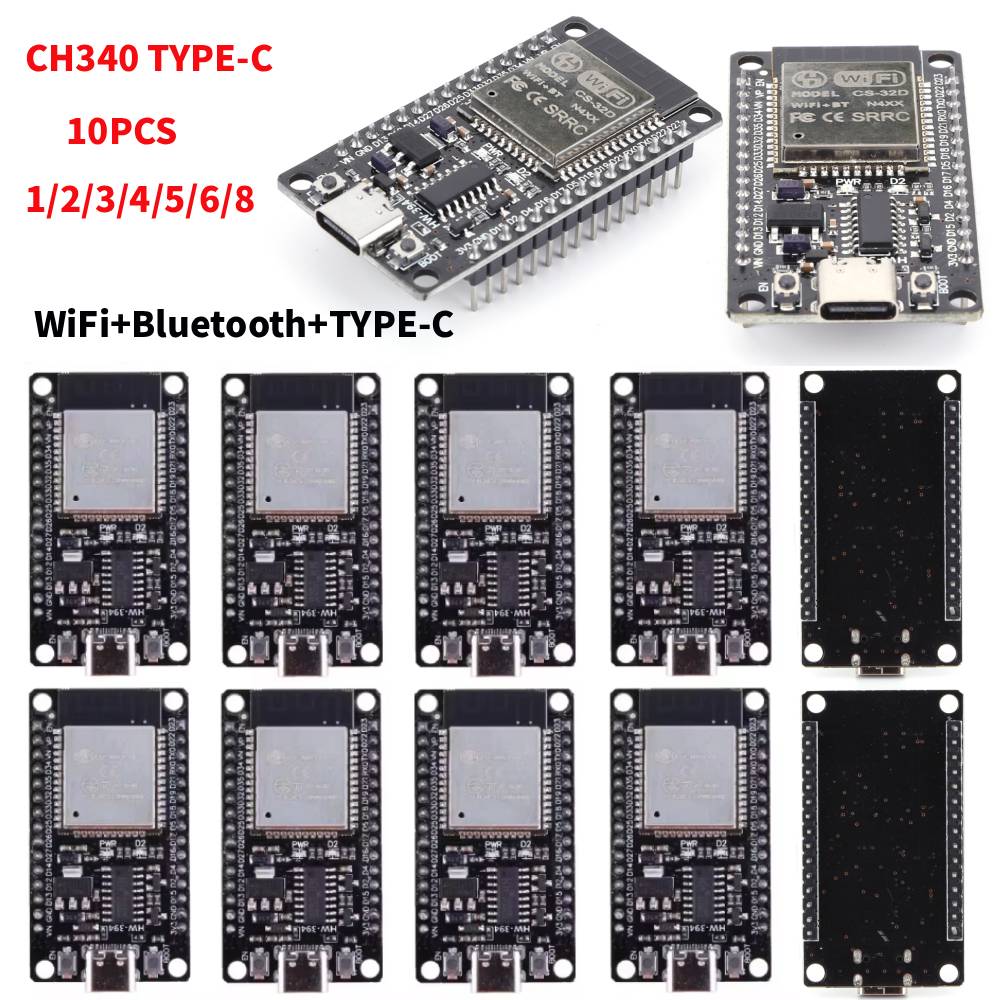 Esp8266 Nodemcu Board - Carte de développement ESP32 WROOM-32 TYPE-C