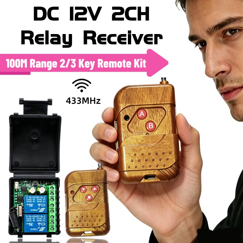 433Mhz Receiver Module - Module de relais 2 canaux 433,92