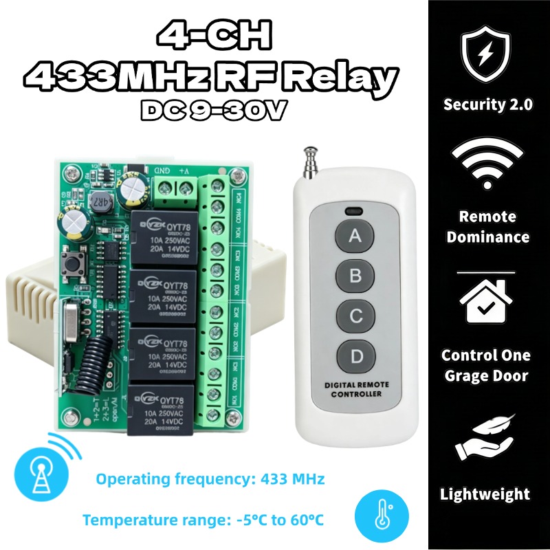 433Mhz Receiver Module - Module récepteur de relais universel sans